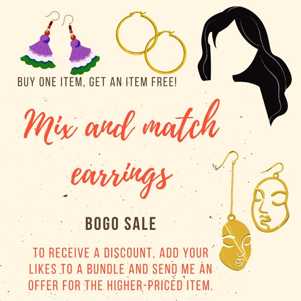 BOGO Mix and match earrings